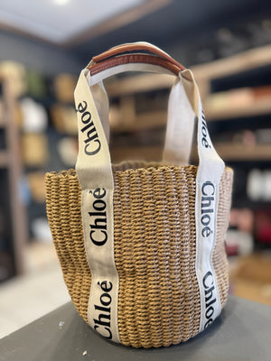 Chloé ψάθινη τσάντα