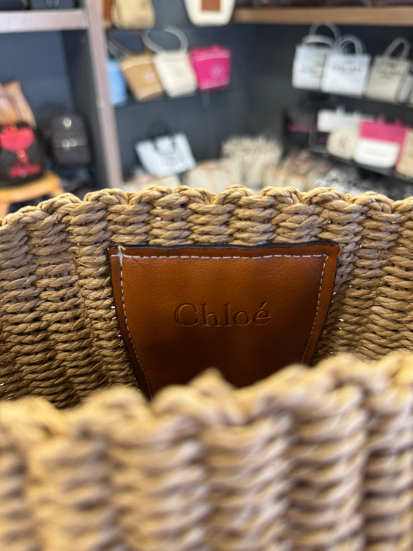 Chloé ψάθινη τσάντα