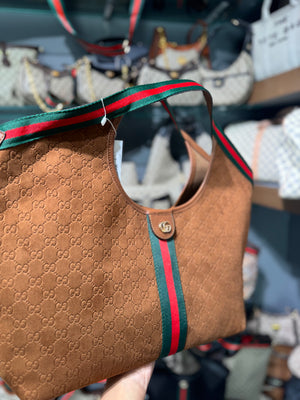Gucci Giglio Large Tote Bag Suede