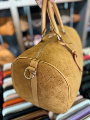 Louis Vuitton suede 50