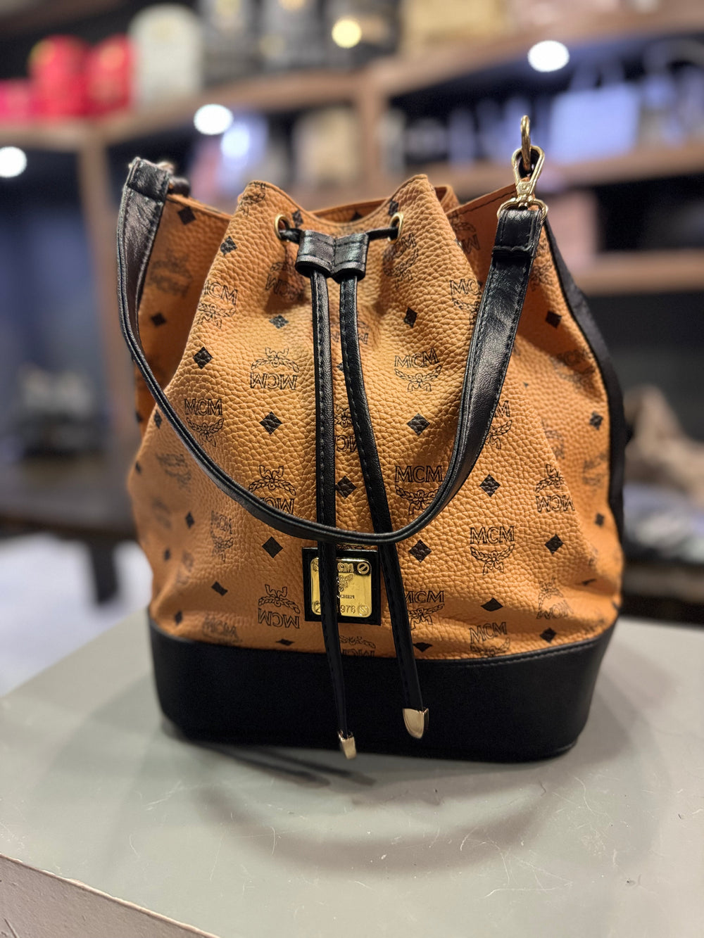 Bucket Bag Καφέ MCM